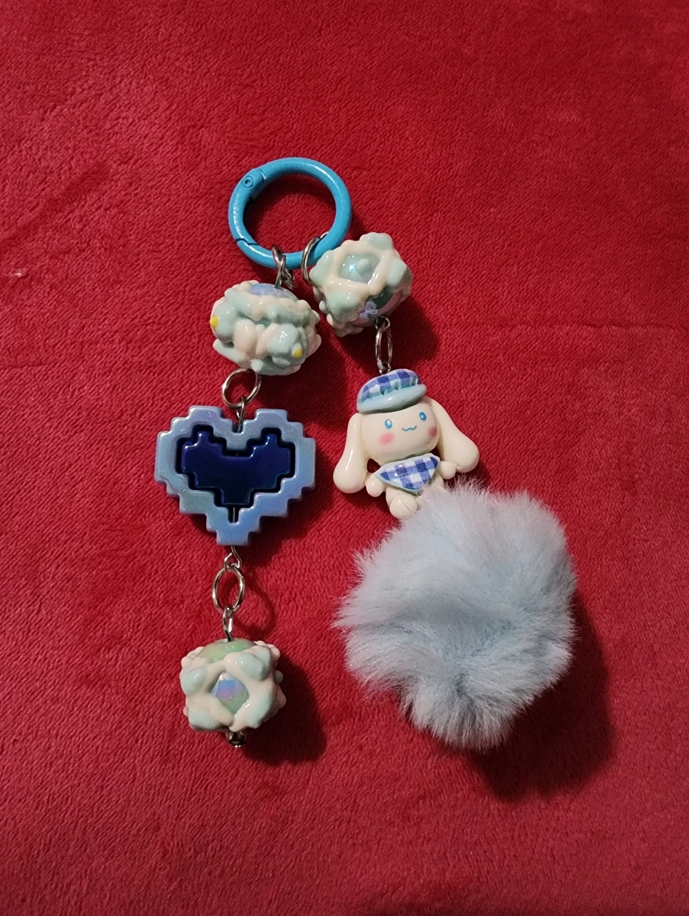 Blue Keychain Charm